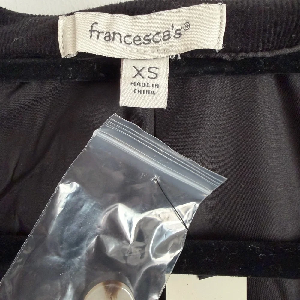 Francesca's Collections Suzanne corduroy button up mini dress - Picture 4 of 7